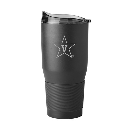 Vanderbilt Commodores 30 oz. Etch Black Powder Coat Tumbler