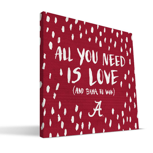 Alabama Crimson Tide 12" x 12" All You Need Canvas Print