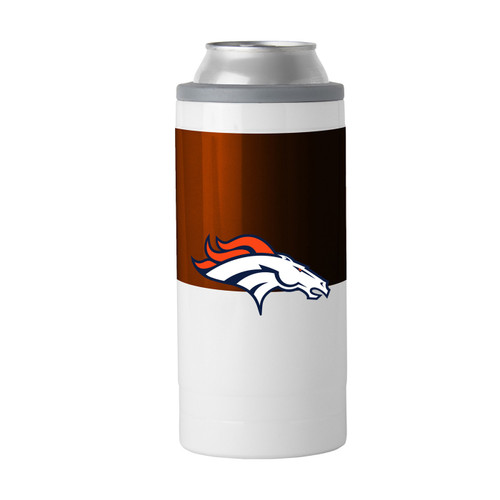 Denver Broncos 12 oz. Colorblock Slim Can Coolie