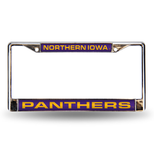 Northern Iowa Panthers Laser Chrome License Plate Frame