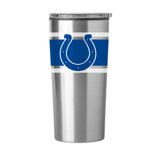 Logo Brands Indianapolis Colts 20-fl oz Stainless Steel White Cup