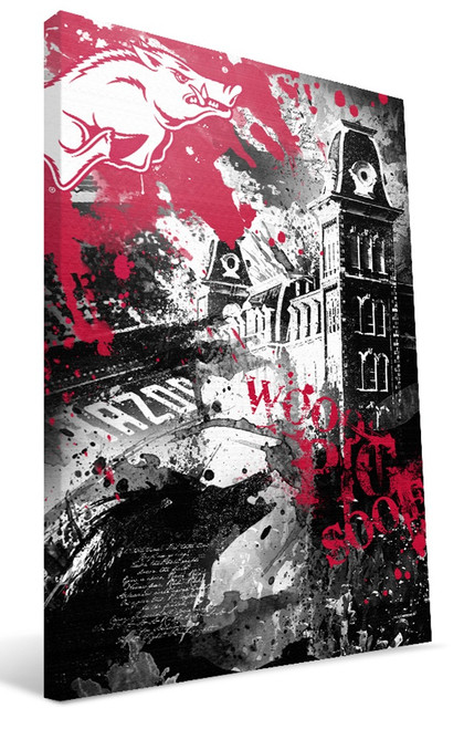 Arkansas Razorbacks 16" x 24" Spirit Canvas Print