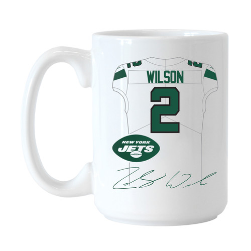 New York Jets 15 oz. Zach Wilson Sublimated Mug
