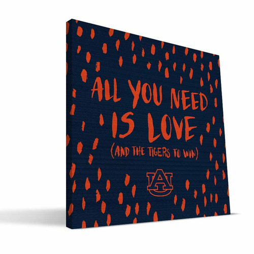 Auburn Tigers 12" x 12" All You Need Canvas Print