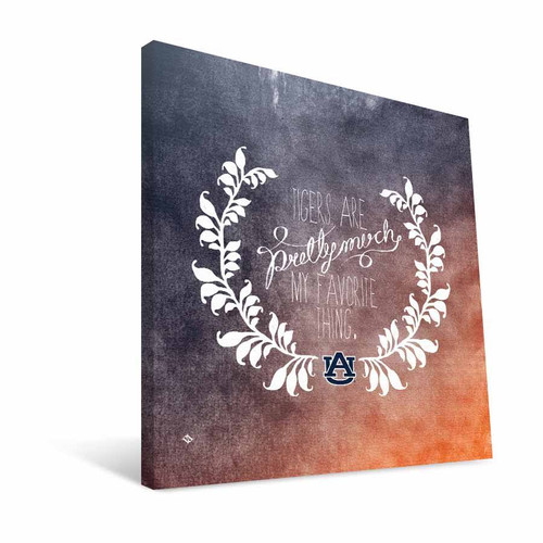 Auburn Tigers 12" x 12" Favorite Thing Canvas Print
