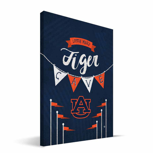 Auburn Tigers 8" x 12" Little Man Canvas Print