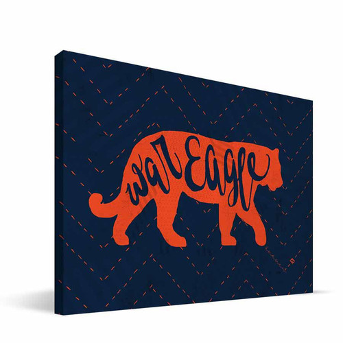 Auburn Tigers 8" x 12" Mascot Canvas Print