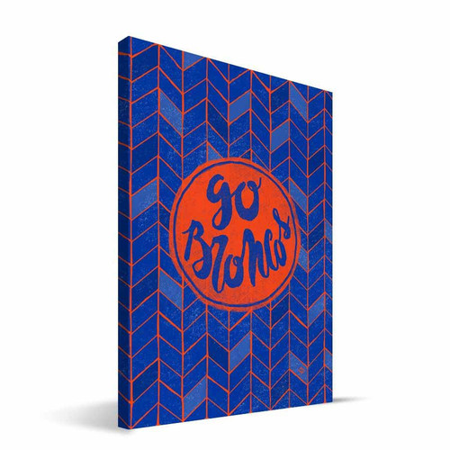 Boise State Broncos 8" x 12" Geometric Canvas Print