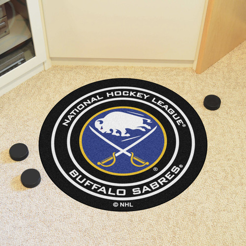 Buffalo Sabres Hockey Puck Mat