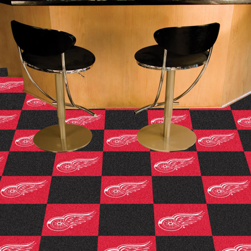 Detroit Red Wings Team Carpet Tiles