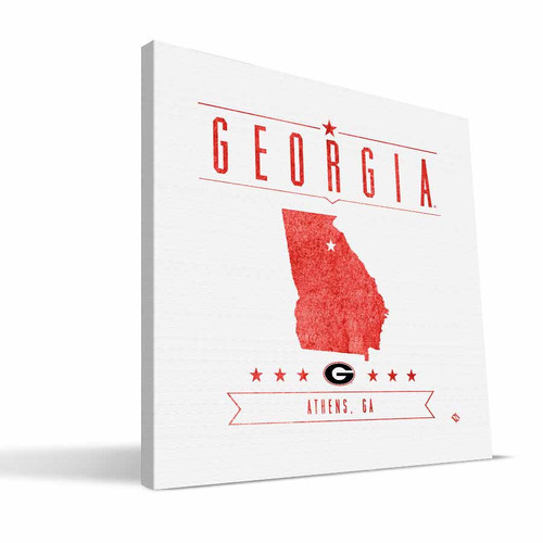 Georgia Bulldogs Industrial Canvas Print