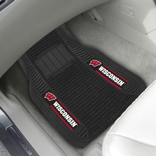 Wisconsin Badgers Deluxe Car Floor Mat Set