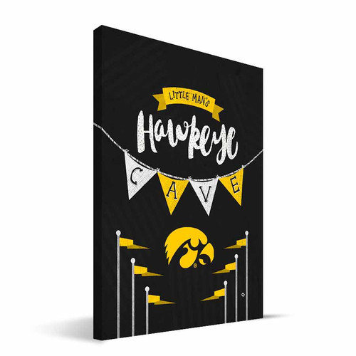 Iowa Hawkeyes 8" x 12" Little Man Canvas Print