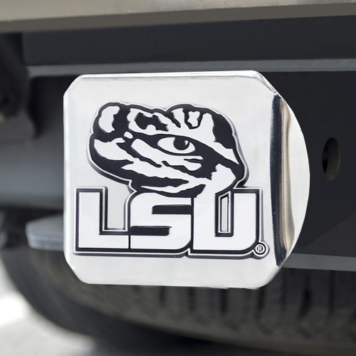 LSU Tigers Chrome Metal Hitch Cover