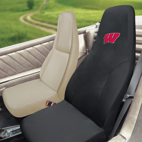 Wisconsin Badgers Embroidered Car Seat Cover