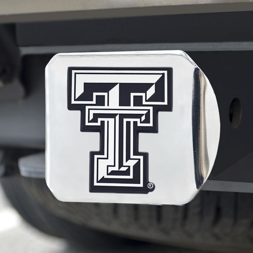 Texas Tech Red Raiders Chrome Metal Hitch Cover