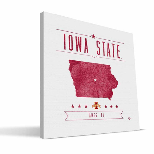 Iowa State Cyclones Industrial Canvas Print