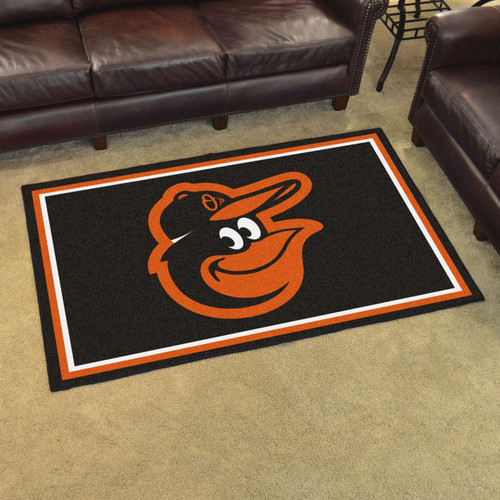 Baltimore Orioles Bird 4' x 6' Area Rug