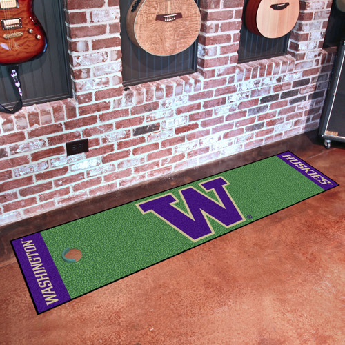 Washington Huskies Golf Putting Green Mat