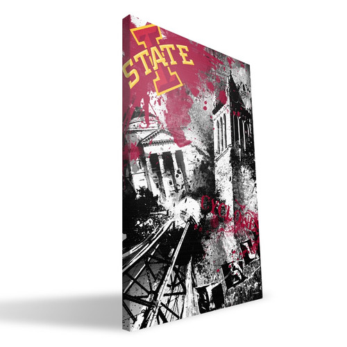 Iowa State Cyclones 16" x 24" Spirit Canvas Print