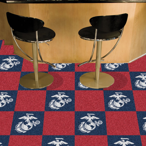 U.S. Marine Corps Team Carpet Tiles