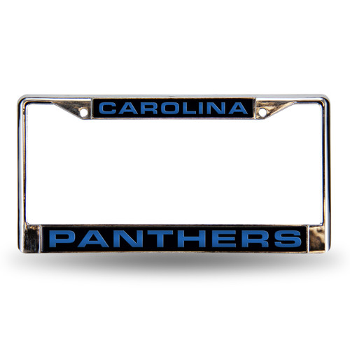 Carolina Panthers Laser Chrome License Plate Frame