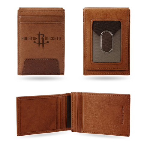 Houston Rockets Premium Leather Front Pocket Wallet