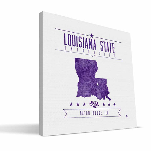 LSU Tigers Industrial Canvas Print