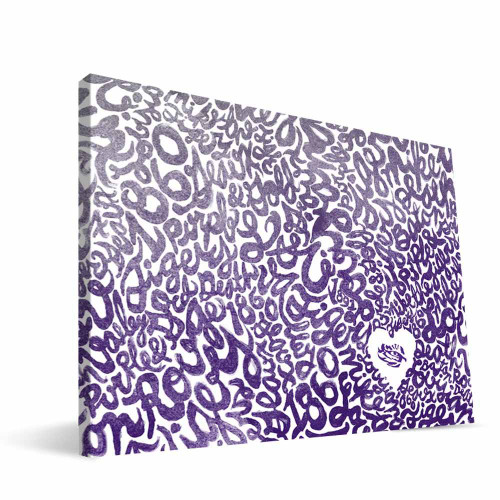 LSU Tigers 8" x 12" Watercolor Canvas Print