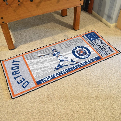 Detroit Tigers Ticket Runner Rug