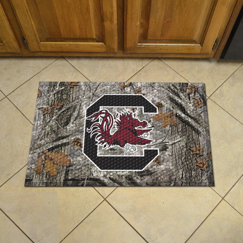 South Carolina Gamecocks Camo Scraper Door Mat