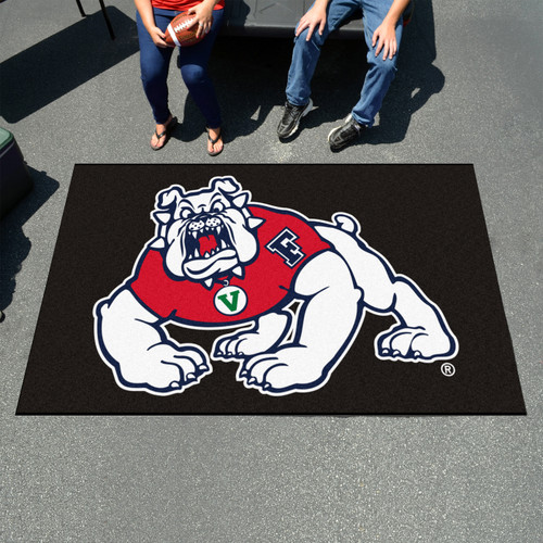 Fresno State Bulldogs Black Ulti-Mat Area Rug