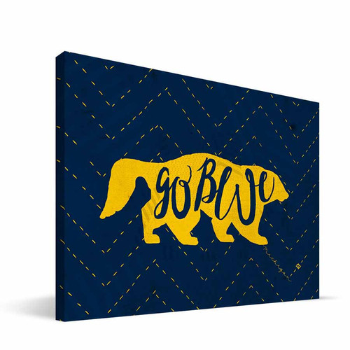 Michigan Wolverines 8" x 12" Mascot Canvas Print