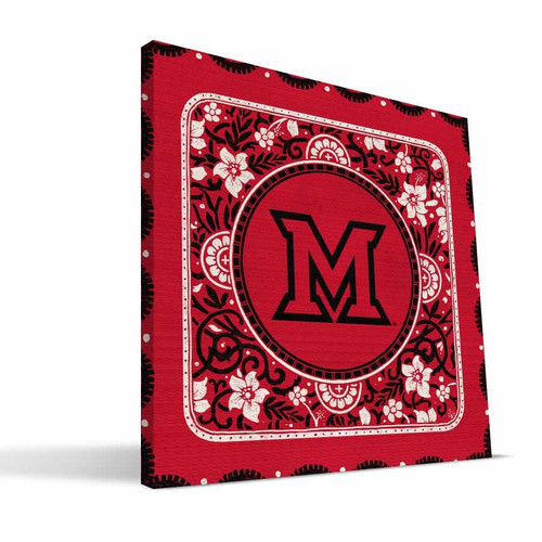 Miami of Ohio Redhawks Eclectic Canvas Print