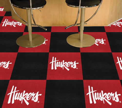 Nebraska Cornhuskers NCAA Team Carpet Tiles