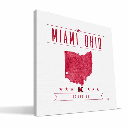 Miami of Ohio Redhawks Industrial Canvas Print