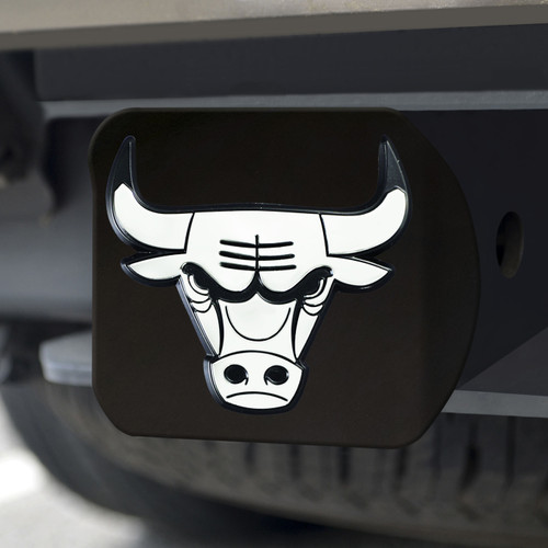 Chicago Bulls Black Matte Hitch Cover