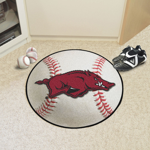 Arkansas Razorbacks Baseball Rug