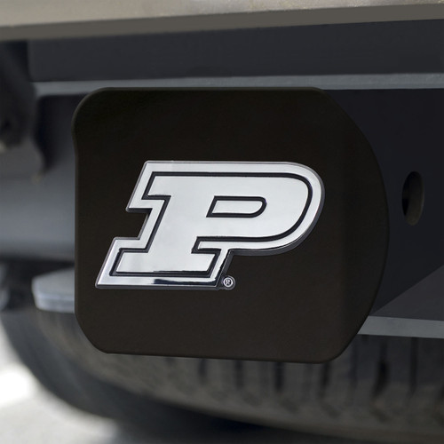 Purdue Boilermakers Black Matte Hitch Cover