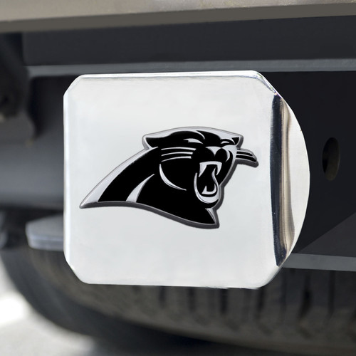 Carolina Panthers Chrome Metal Hitch Cover