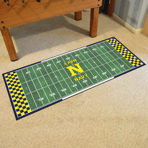 Navy Midshipmen Football Field Runner Rug