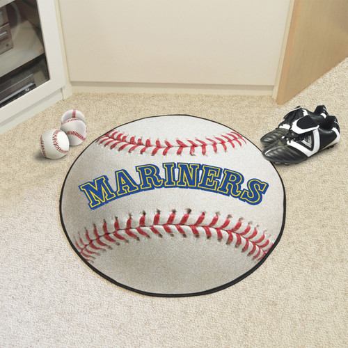 Seattle Mariners Retro MLB Baseball Rug