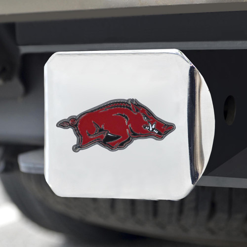 Arkansas Razorbacks Chrome Color Hitch Cover