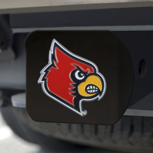 Louisville Cardinals Black Color Hitch Cover