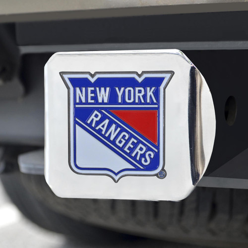 New York Rangers Chrome Color Hitch Cover