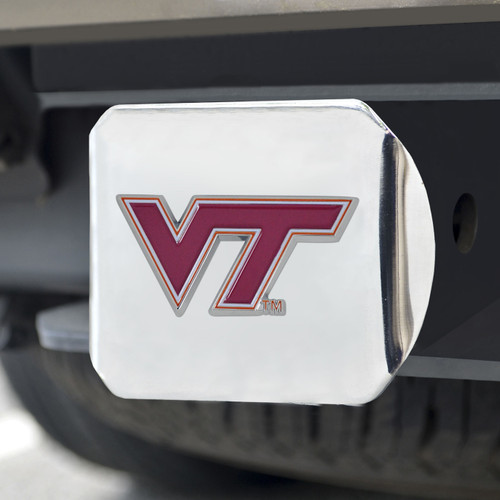 Virginia Tech Hokies Chrome Color Hitch Cover