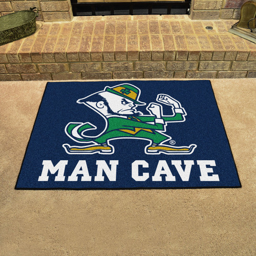 Notre Dame Fighting Irish Leprechaun Man Cave All-Star Rug