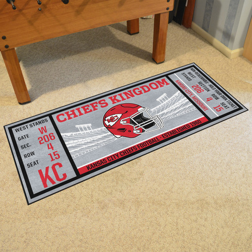 Kansas City Chiefs Ticket Runner Rug