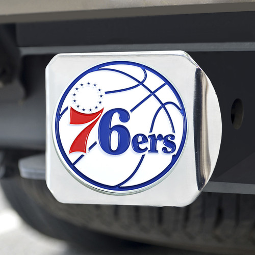 Philadelphia 76ers Chrome Color Hitch Cover