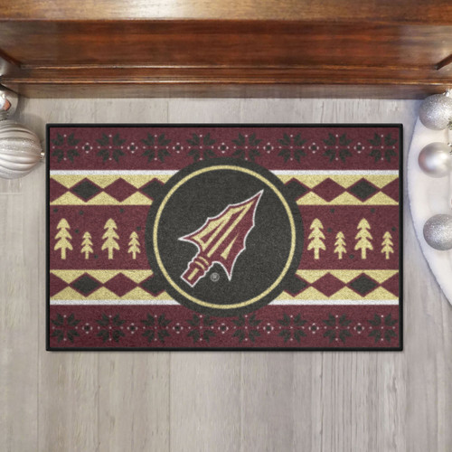 Florida State Seminoles Christmas Sweater Starter Rug